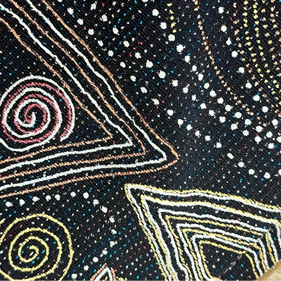 Vintage Hand Made Beaded Apron Aztec Tribal Boho Hippie - Picture 6 of 7